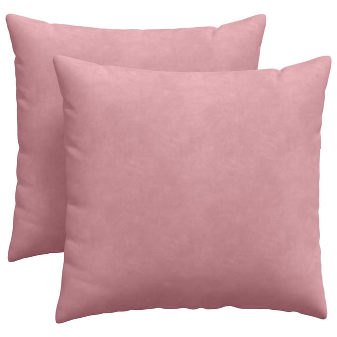 vidaXL - Zitkussens - 2 - pcs - Roze - 45 - x - 45 - cm - Corduroy - stof