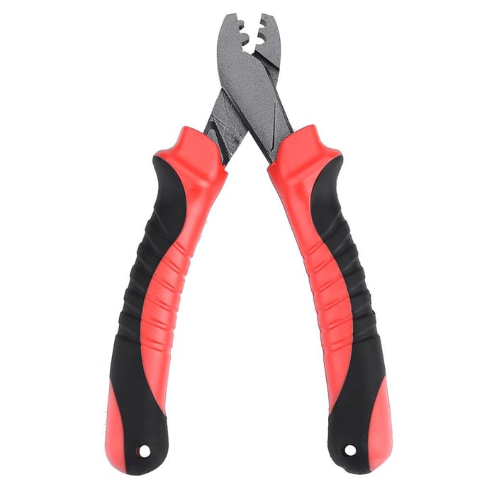 Multifunctionele Vis Krimp Tang Tool Comfortabele Rubberen Handgreep Tackle Accessoire red