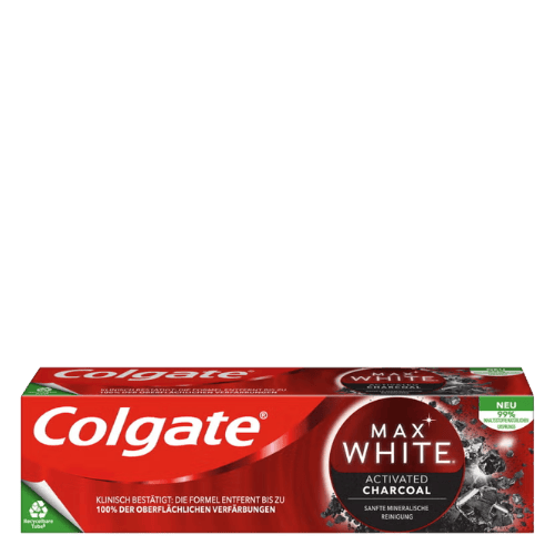 Colgate Max White Activated Charcoal Tandpasta – 75 ml