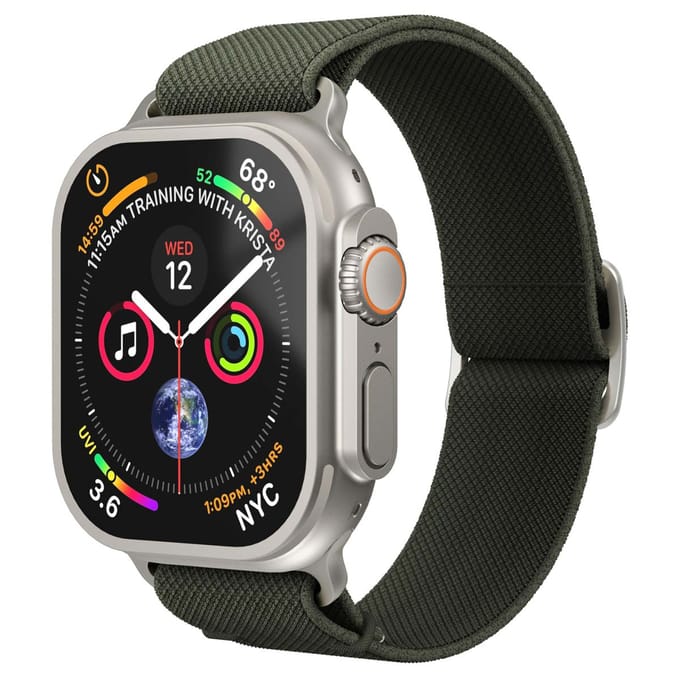Vonmählen Classic Nylon Loop bandje voor de Apple Watch | 38/40/41/42 mm - Olive