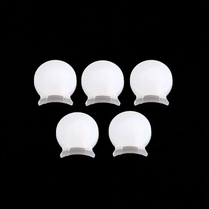 Rubber Clarinet Thumb Rest Cushion Protector - Fit for Most Clarinet - Pack of 5 - Wit