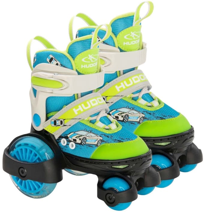 Hudora Roller Skates My First Quad LED Auto Size 26-29