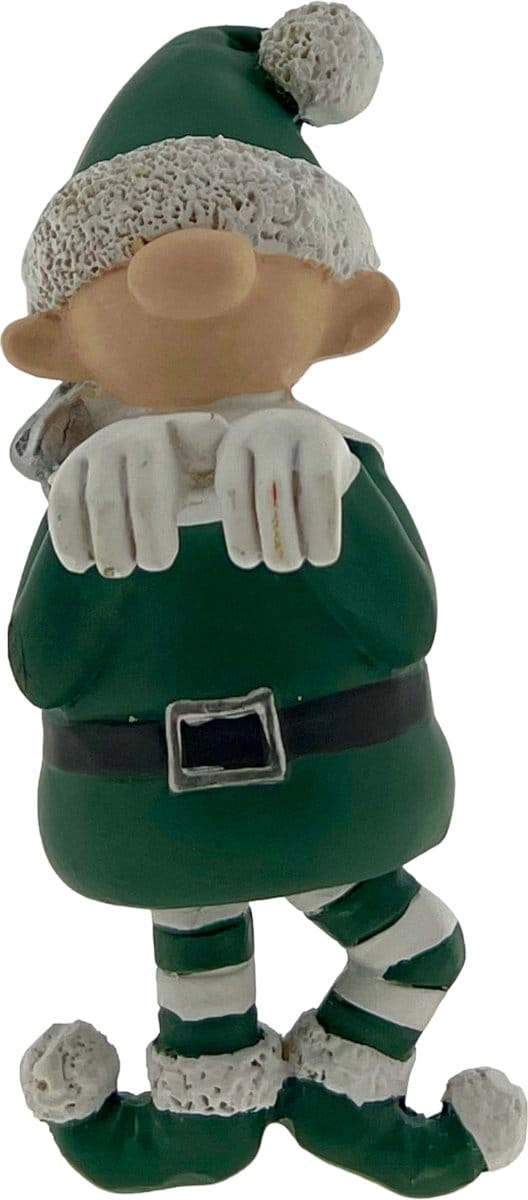 Parlane Kerst Elf - Decoratie Pothanger - Kerstmis - 10 x 6 cm - 3 Stuks