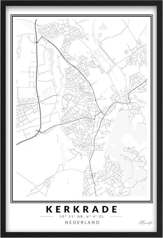 Poster Dorp Kerkrade A2 - 42 x 59,4 cm (Exclusief Lijst)