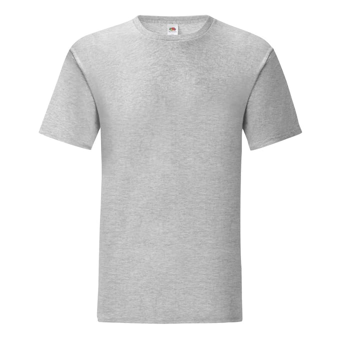 Fruit of the Loom Heren Iconisch 150 T-Shirt (Heide Grijs)