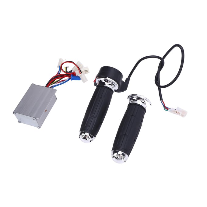 Elektrische Scooter Elektrische Draaigashendel met Controller Aluminiumlegering 3 Snelheden Gasklepregeling black