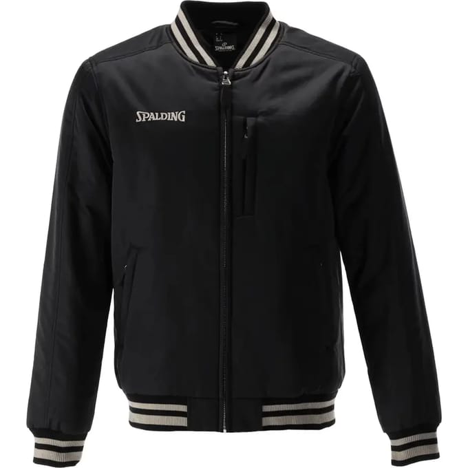 Spalding Logo Bomberjacke Jas Zwart