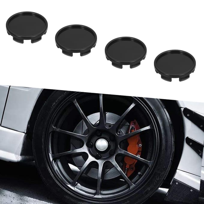 4 STUKS 55mm Auto Wielnaafdoppen Naaf Band Velg Naafdopkap Universeel ABS