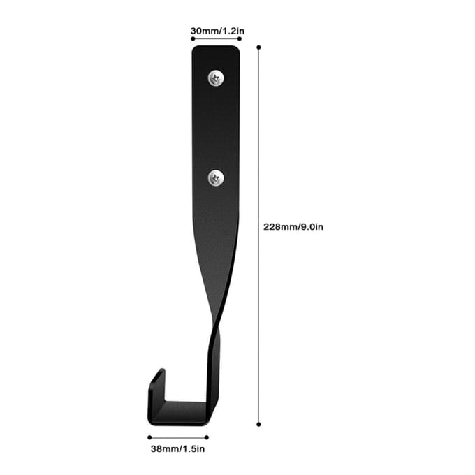Support de tronçonneuse mural 4 pièces, support de souffleur à dos robuste pour outils de garage et 4pcs noir