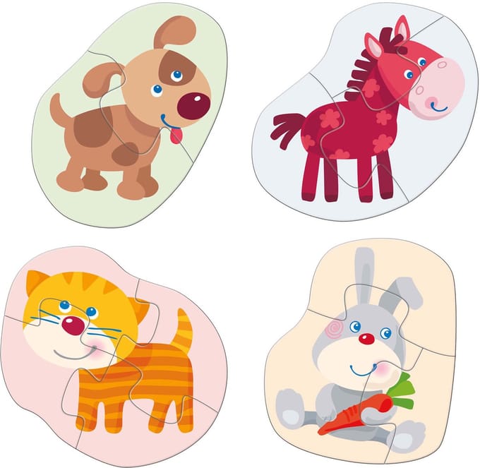 Haba Legpuzzel 4 Eerste Puzzels Jonge Dieren Junior Karton