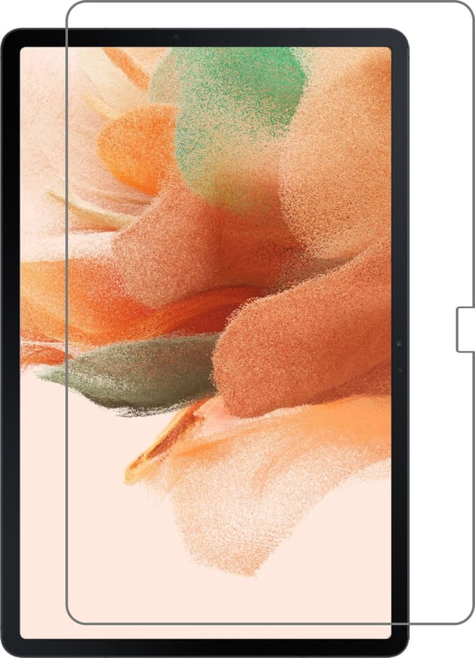 Screenprotector - Geschikt voor Samsung Galaxy Tab S7 Plus - Extra Sterk - Beschermglas - Gehard Glas - Tempered Glass - Screen Protector