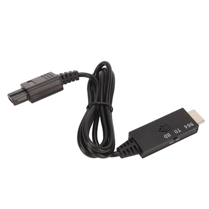 Voor N64 naar HD Multimedia Interface Converter Professioneel 720P 1080P Schakelende HD Video Adapter voor black