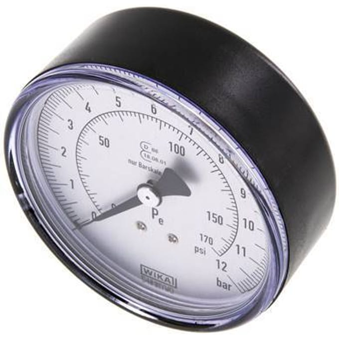 Manometer 80mm 0 - 12 bar R 1/4"