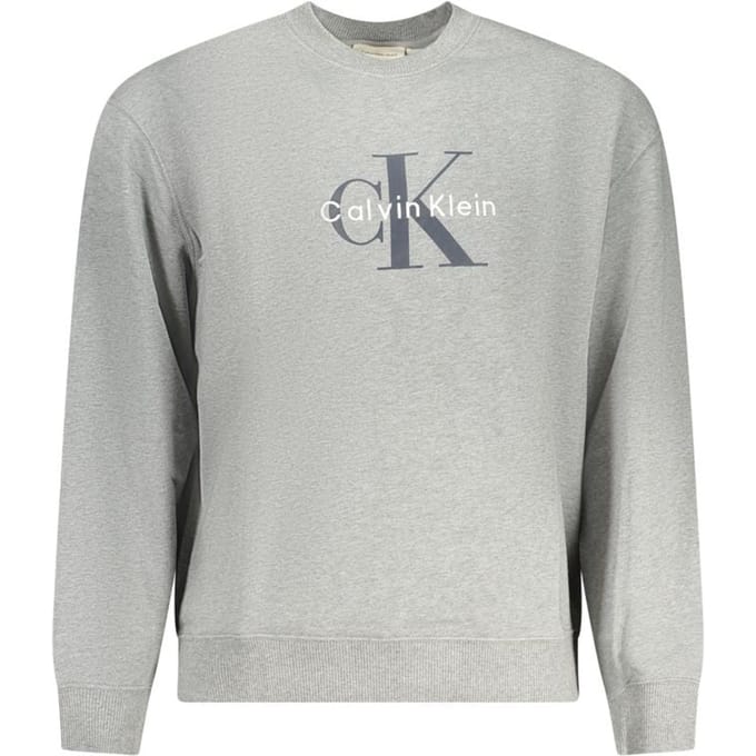 Calvin Klein Grijze Katoenen Sweatshirt voor Mannen