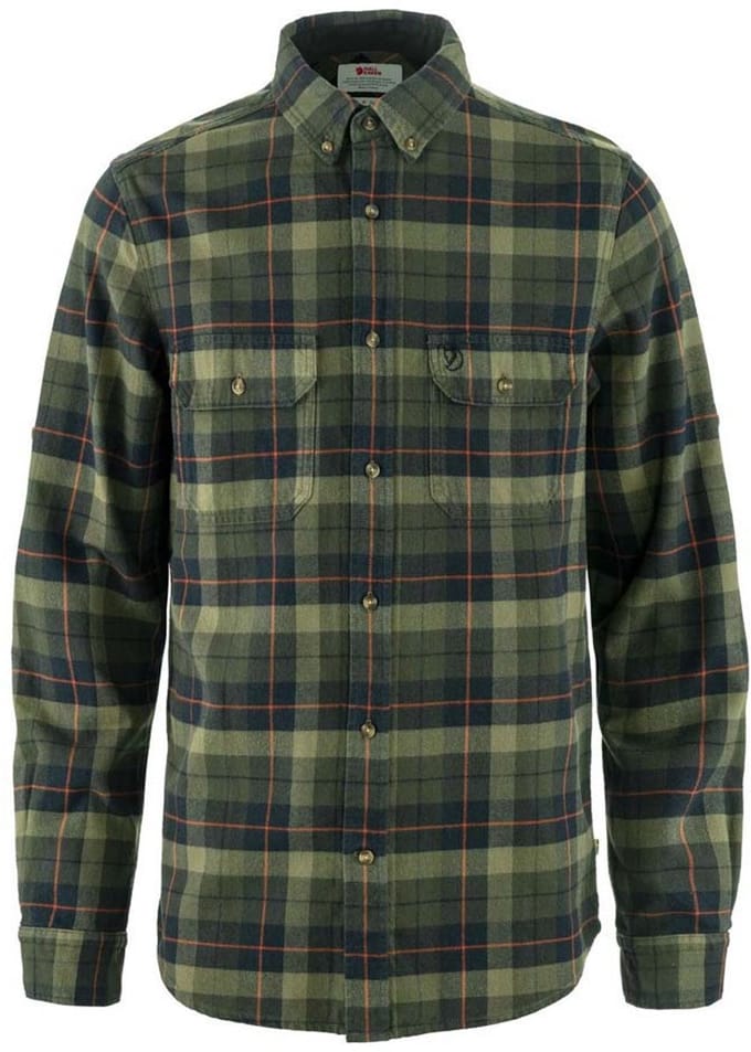 Fjällräven Singi Heavy Flannel Overhemd Met Lange Mouwen Groen S Man