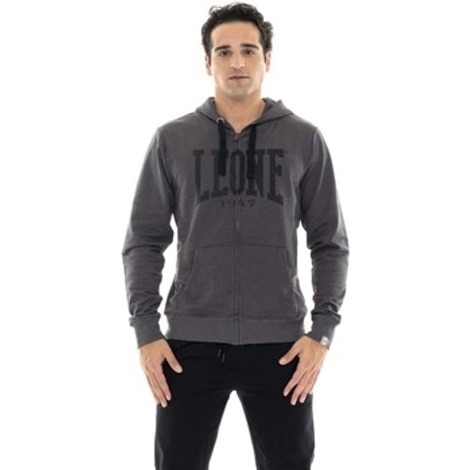 Capuchon sweaters Leone 1947 Man Hoody Full Zip Big Logo