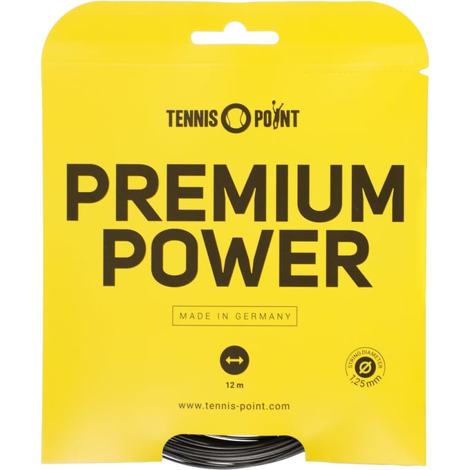 Tennis-Point Premium Power Set Snaren 12m-Zwart