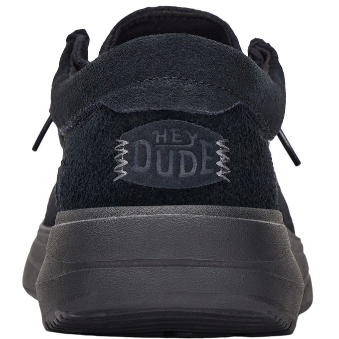 HEYDUDE Wally X Suede Heren Zwart Bootschoenen