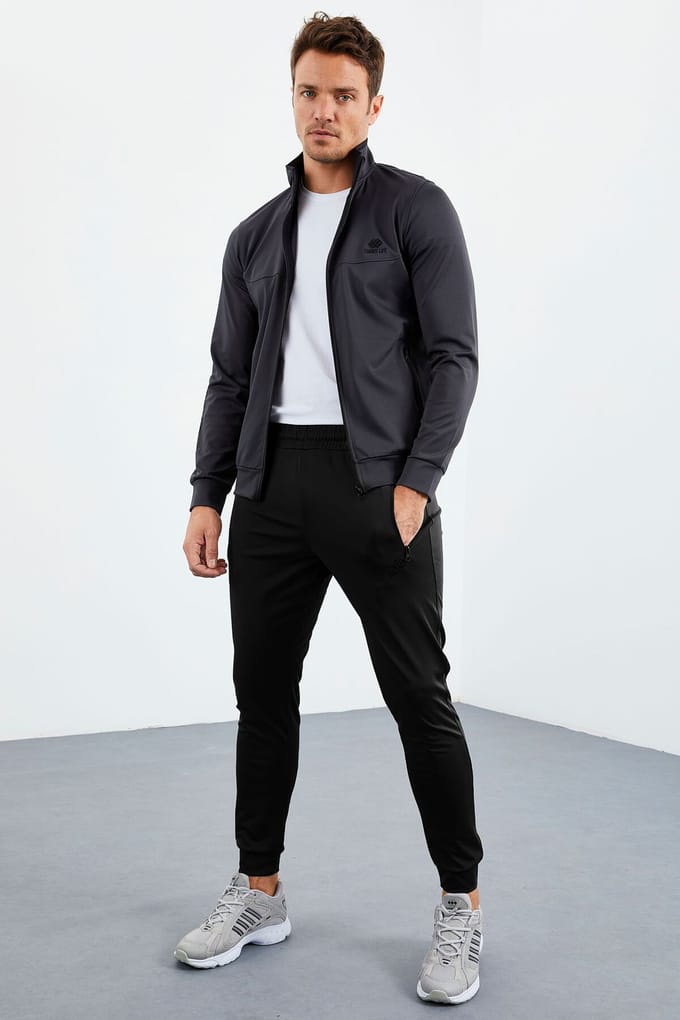 Heren Scuba Brei Sweatshirt en Broeken Set