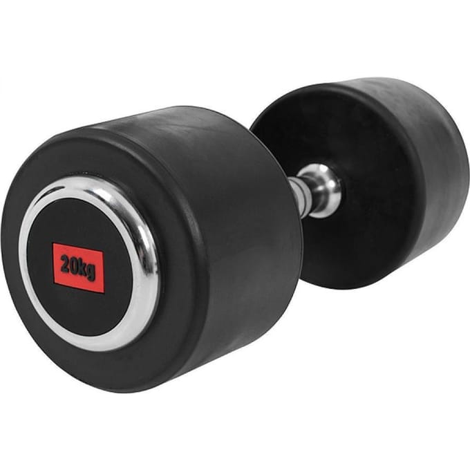 Gorilla Sports Dumbell - Vaste Halter - Gietijzer met Rubber coating - 20 kg