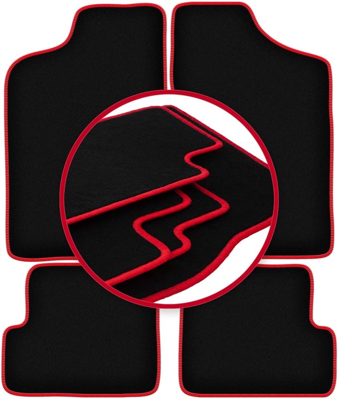 CARLUX-RED automatten voor: Fiat Cinquecento hatchback (1991-1998)