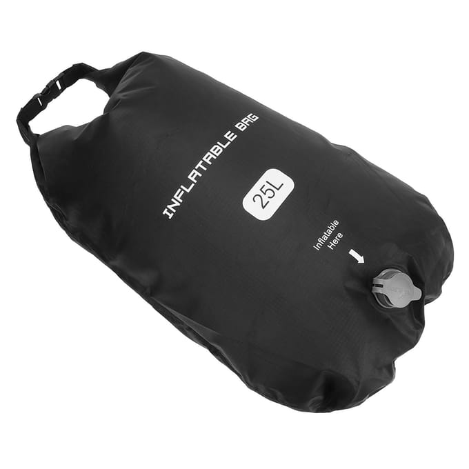 Opblaasbare Tas Multifunctioneel Waterdicht 2 In 1 Opbergtas Luchtpomp Tas voor Reizen Opblaasbare Voet black