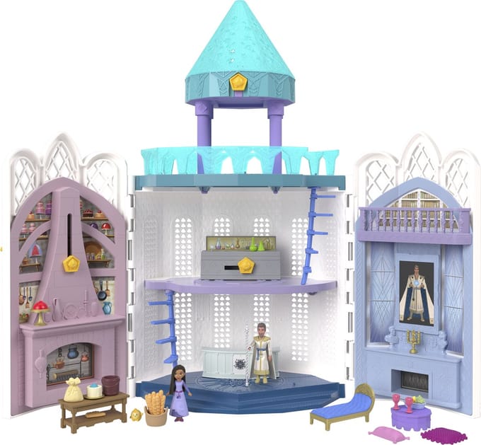 Mattel Disney Wish Grote speelset inclusief 3 karakters Speelpoppen
