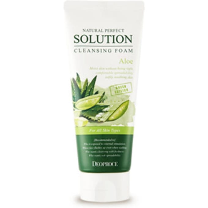 Deoproce Natural Perfect Solution Reinigingsschuim Aloë 170g * 1 st / 2 stks / 3 stks 1Pc white