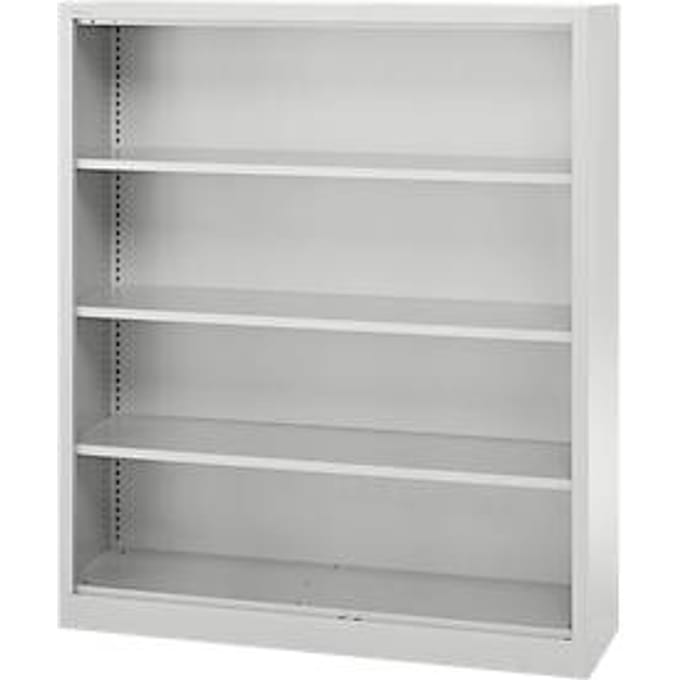 Schäfer Shop Select stellingkast MS, 4 OH, B 1200 x D 400 x H 1584 mm, plaatstaal, aluminium wit