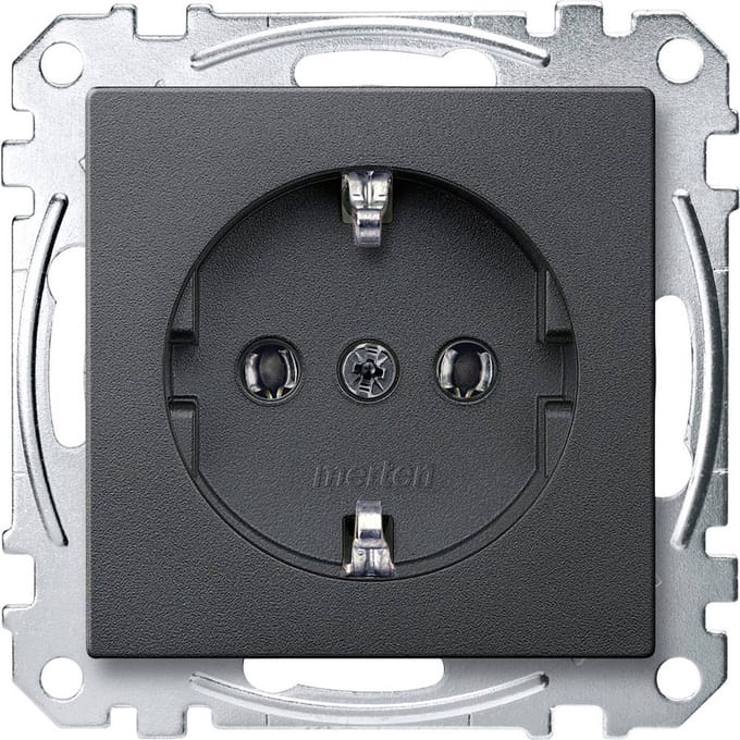 Merten MEG2301-0414 Wandcontactdoos System M Antraciet 1 stuk(s)