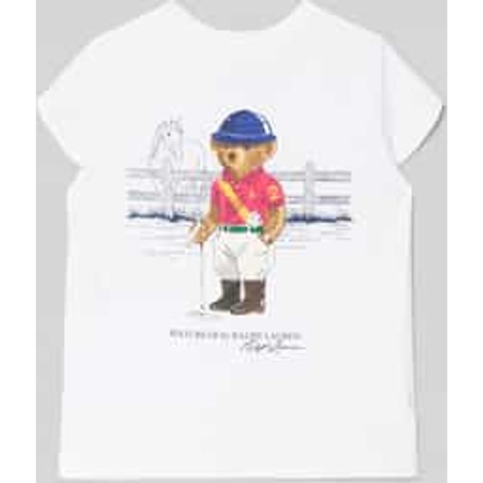 T-shirt met labelprint