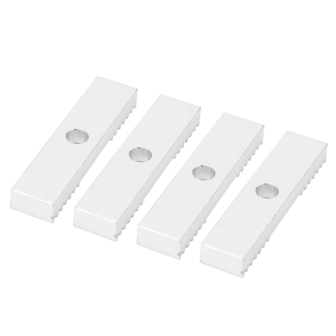 16 stuks Timing Riem Fixeertand Aluminiumlegering Oxidatiebehandeling 3D Printer Onderdeel 9 x 40 mm white