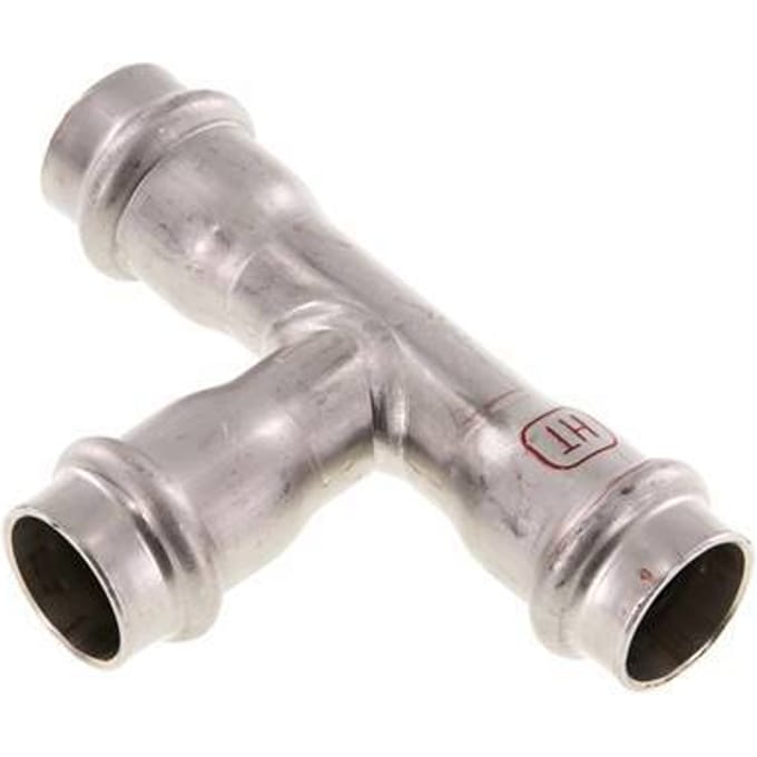 Tee Press Fitting - 18mm Persmof - RVS