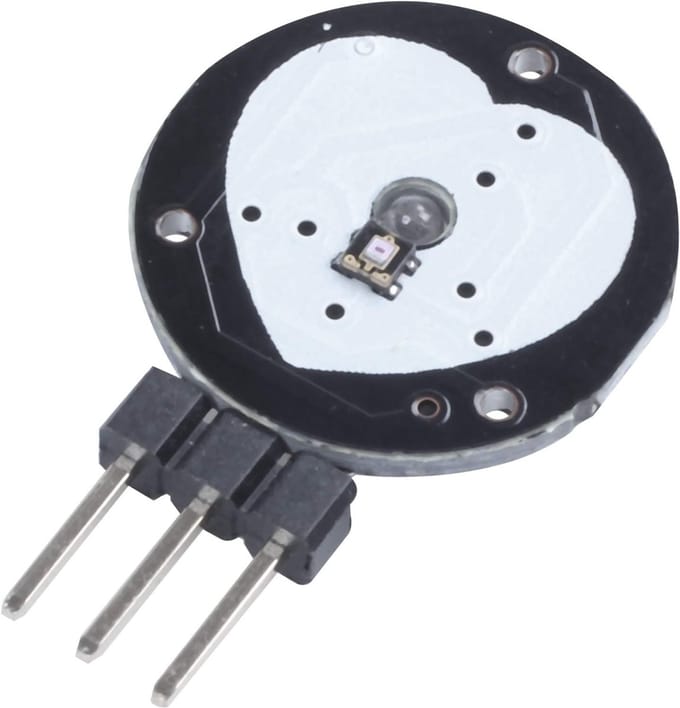Hartslagsensor Module - Borstband Sensor - Sport Tracking - Compact Ontwerp - 16mm Doorsnede - Zwart Rood