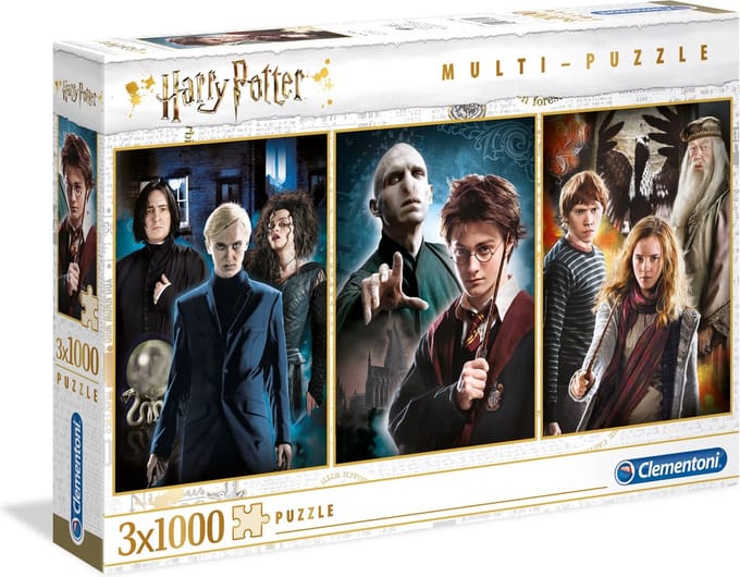 Clementoni - Puzzel - 3x1000 Stukjes - Harry Potter - Vanaf 12 Jaar