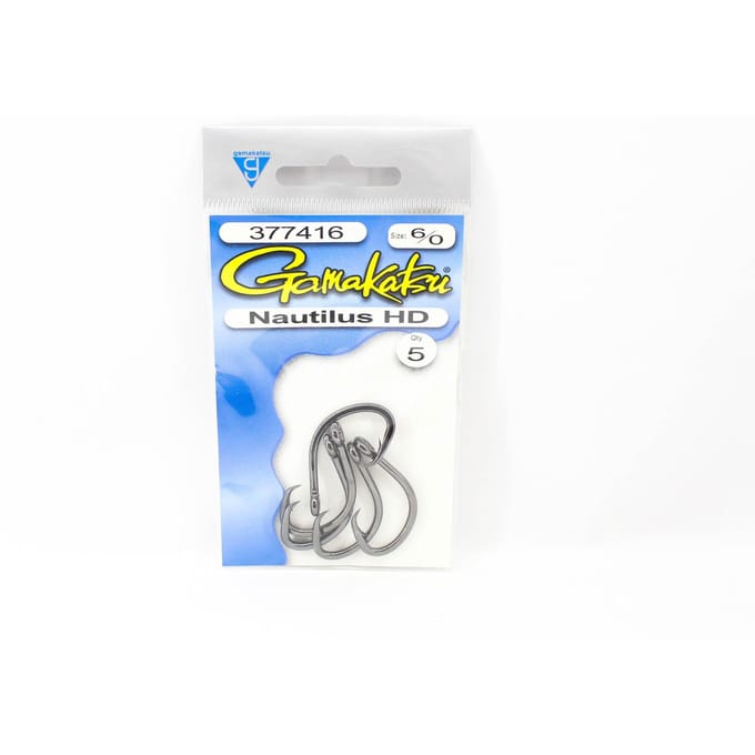 Gamakatsu 377416 Nautilus HD NSB Taille 6/0, 5 par paquet (3311)