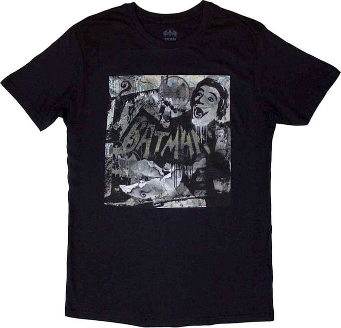 DC Comics Batman - Mural Heren T-shirt - L - Zwart