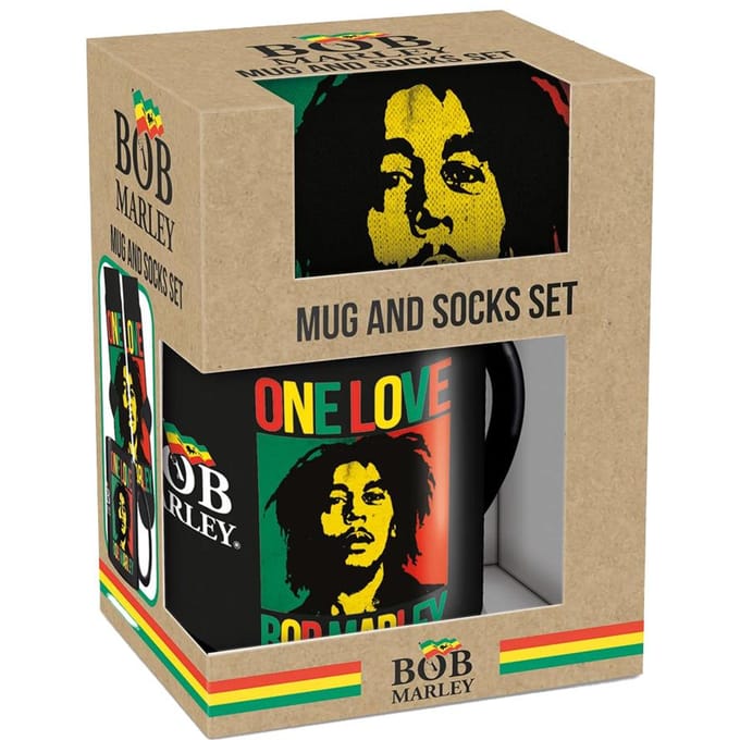 Bob Marley One Love Mok en Sokken Set One Size zwart