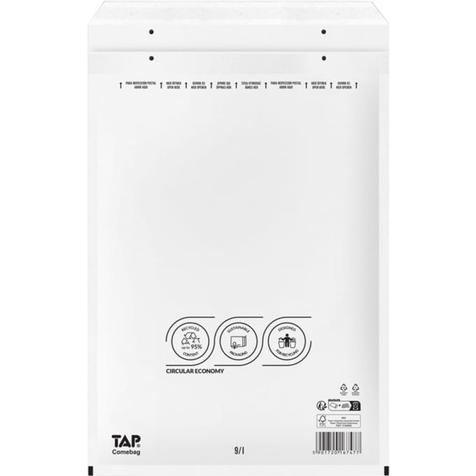 Envelop TAP Comebag luchtkussen nr19 320x455mm 100 stuks