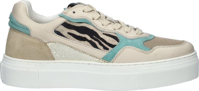 Maruti - Tavi Sneakers Blauw - Offwhite - Blue - Zebra - 41
