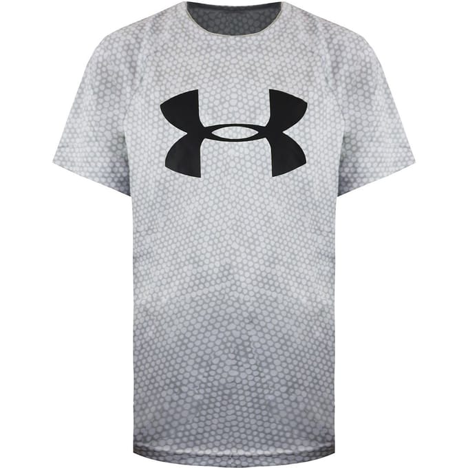 Under Armour Grijs T-shirt met groot logo voor kinderen