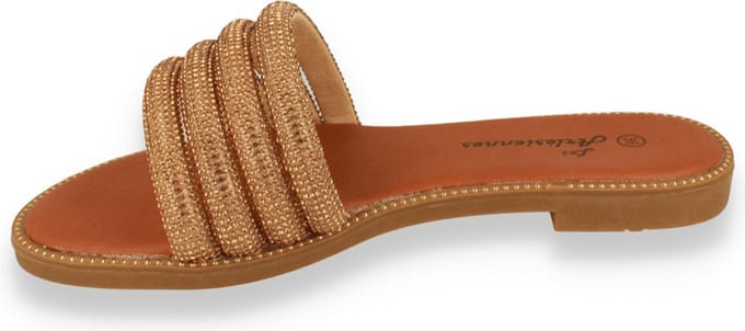Mode-mania Dames Slipper | Goud | Maat: 37