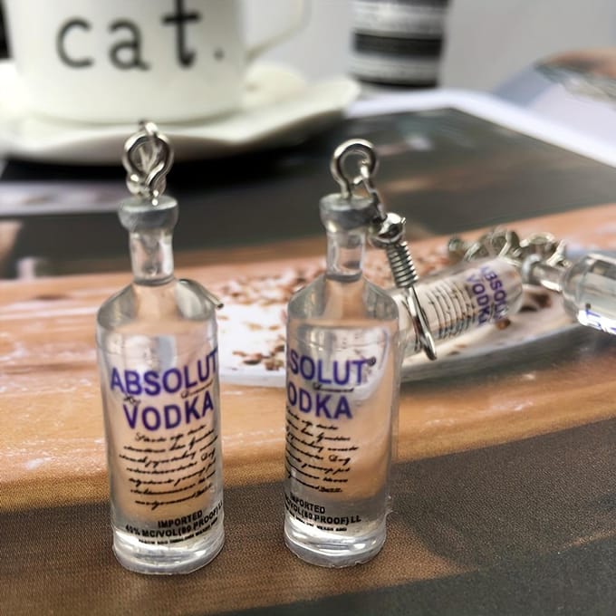 Nieuwe Koreaanse Versie Oorsieraden Grappige Wodka Bierfles Mineraalwaterfles transparant