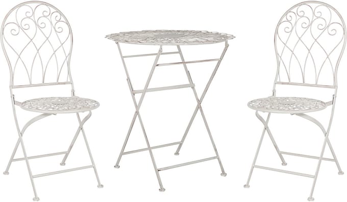 STIFFE - Bistro set - Gebroken wit - IJzer