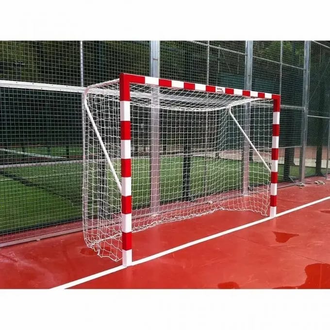 Set van 2 vaste metalen futsal/handbal doelen Softee Equipment