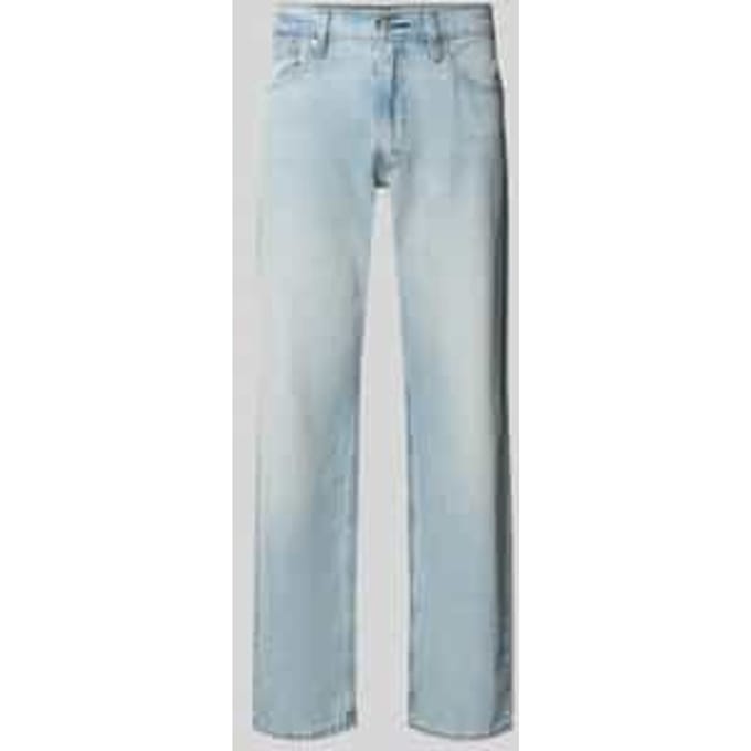 Relaxed straight fit jeans in used-look model '555'