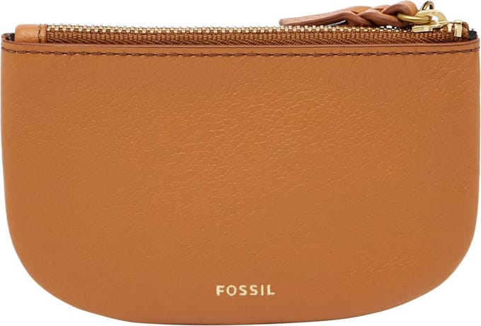 FOSSIL Utensil zak Polly Zip Pouch Camel Lichtbruin