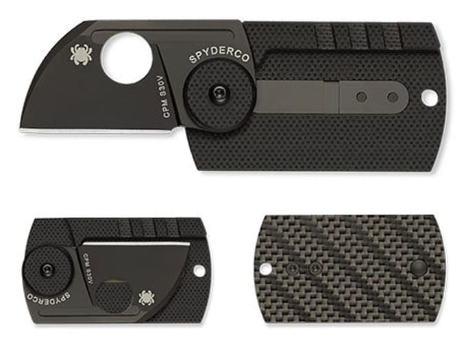 Spyderco Dogtag Folder Carbon Fiber / Black CPM S30V PE