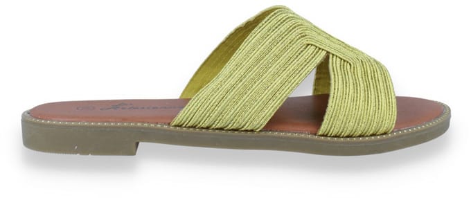 Mode-mania Dames Slipper | Geel | Maat: 37