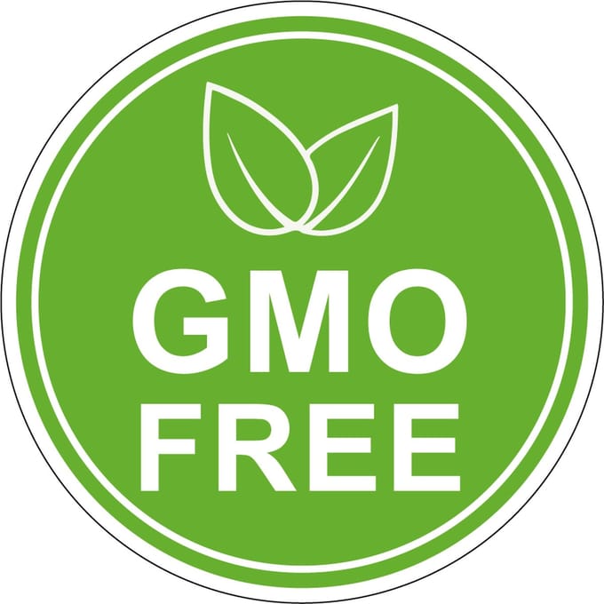 GMO free sticker 100 mm